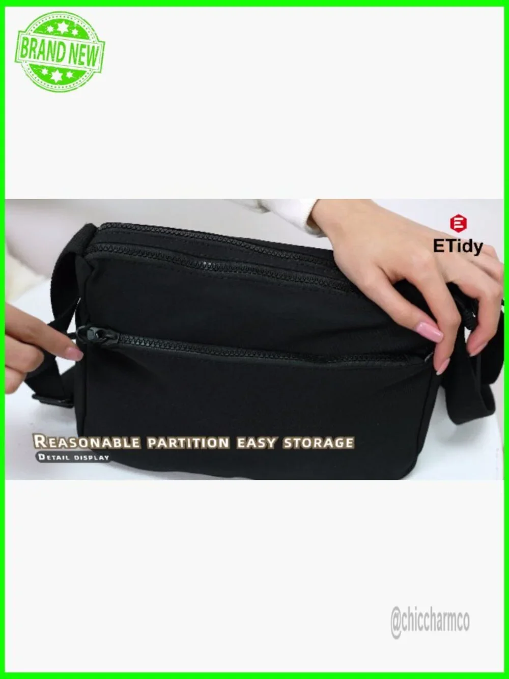 Waterproof Nylon Crossbody Hobo Bag Lightweight Casual Shoulder Purse